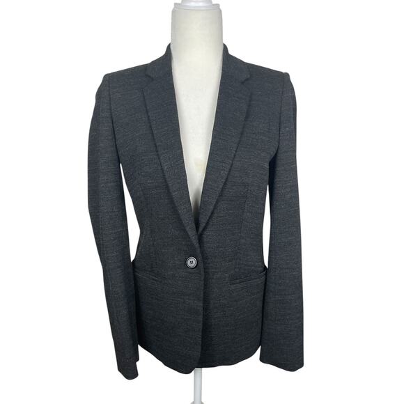 J.Crew Collection Button Front Blazer Stretch Classic Preppy Casual Womens Sz 2 - Picture 1 of 15